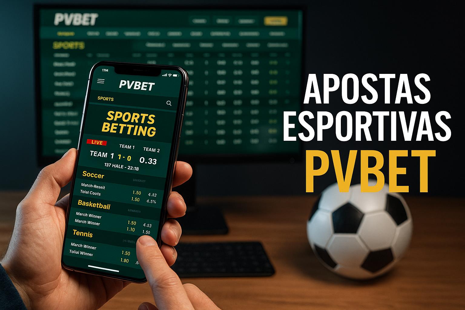 Aposte em apostas esportivas no cassino online PVBET